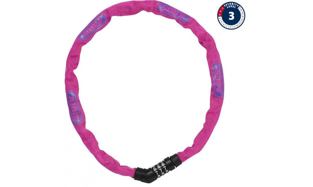 Lukko Abus Steel-O-Chain 4804C/75 pink 