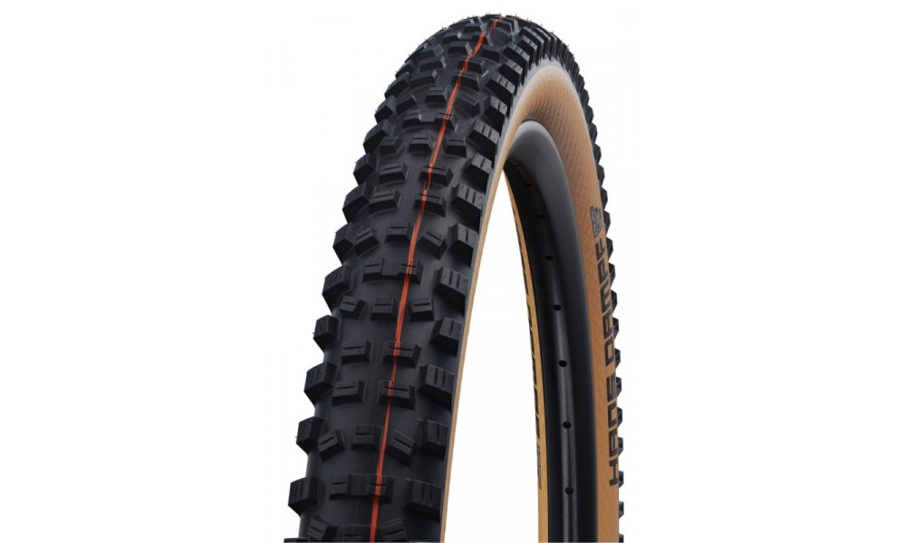 Rengas 27.5" Schwalbe Hans Dampf HS 491 Evo Fold TLE 60-584 / 27.5x2.35 Super Trail Addix Soft Bronze-Skin - 1