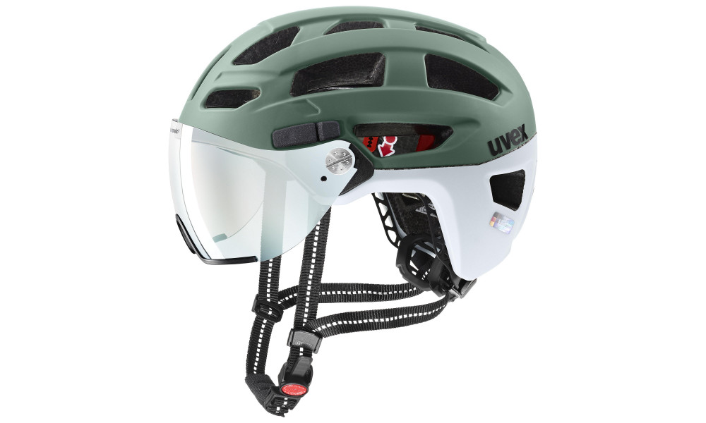 Kypärä Uvex finale visor V moss green-cloud matt - 1