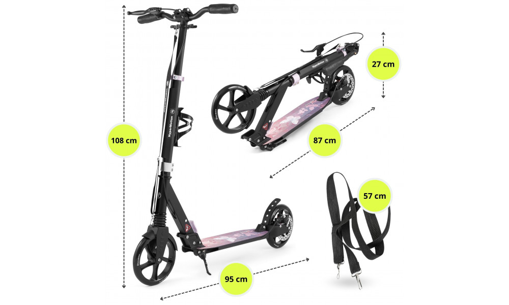 Potkupyörä HyperMotion Skyline black-pink - 14