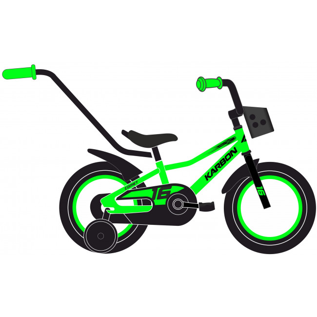 Polkupyörä Karbon Comet 16 lime