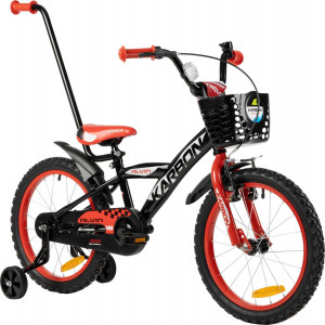 Polkupyörä Karbon Alvin 18 black-red