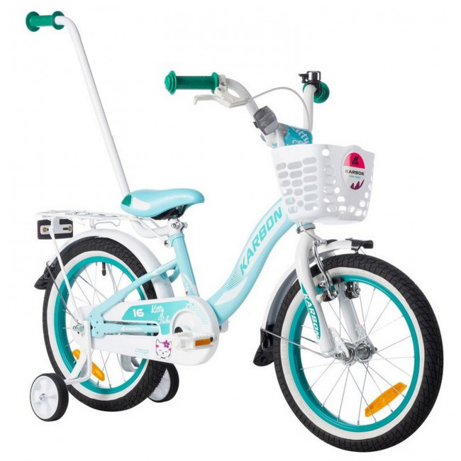 Polkupyörä Karbon Kitty 16 turquoise-white