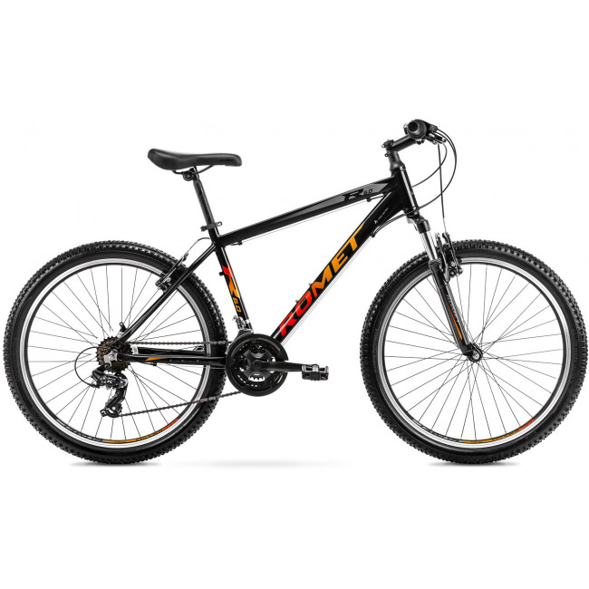 Polkupyörä Romet Rambler R6.0 2025 black-orange-red