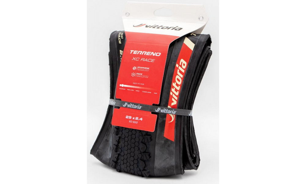 Rengas 29" Vittoria Terreno XC Race TLR Fold 29x2.4 / 60-622 black - 2