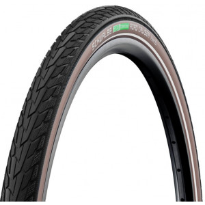 Rengas 28" Schwalbe Road Cruiser HS 484, Active Wired 47-622 / 28x1.75 Black/Coffee-Reflex