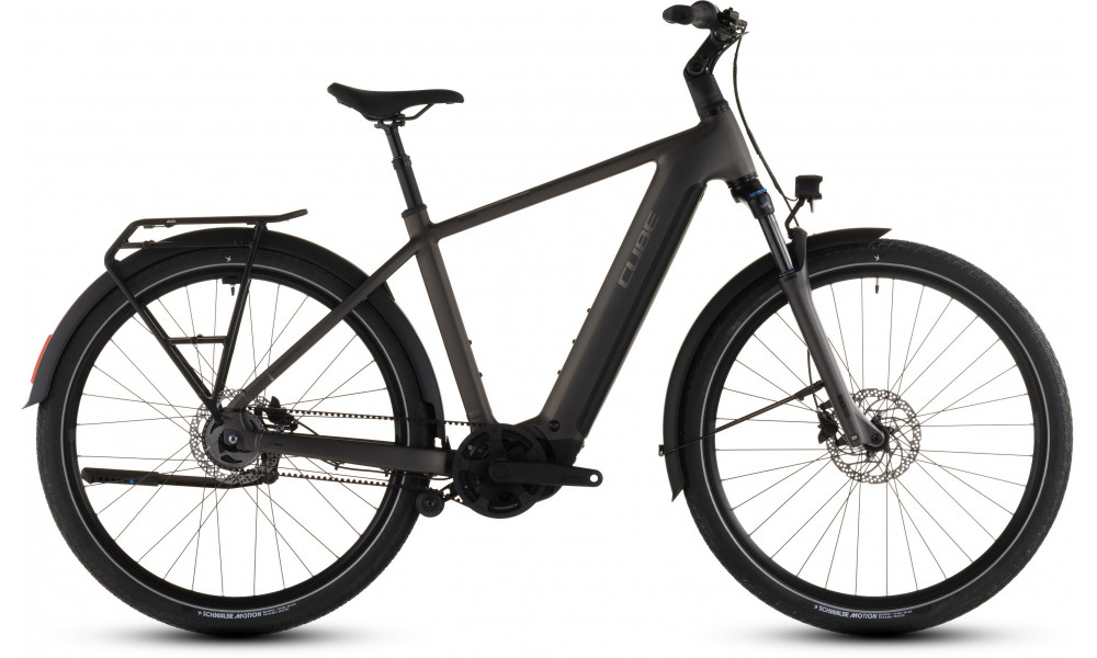 Sähköpyörä Cube Touring Hybrid Comfort SLX 800 charcoal'n'chrome 2026 