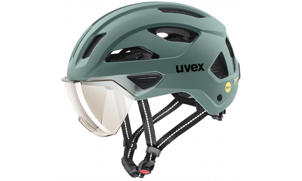 Kypärä Uvex stride visor MIPS sage green matt - 1