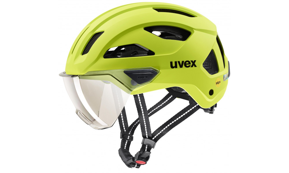 Kypärä Uvex stride visor MIPS lime matt - 1