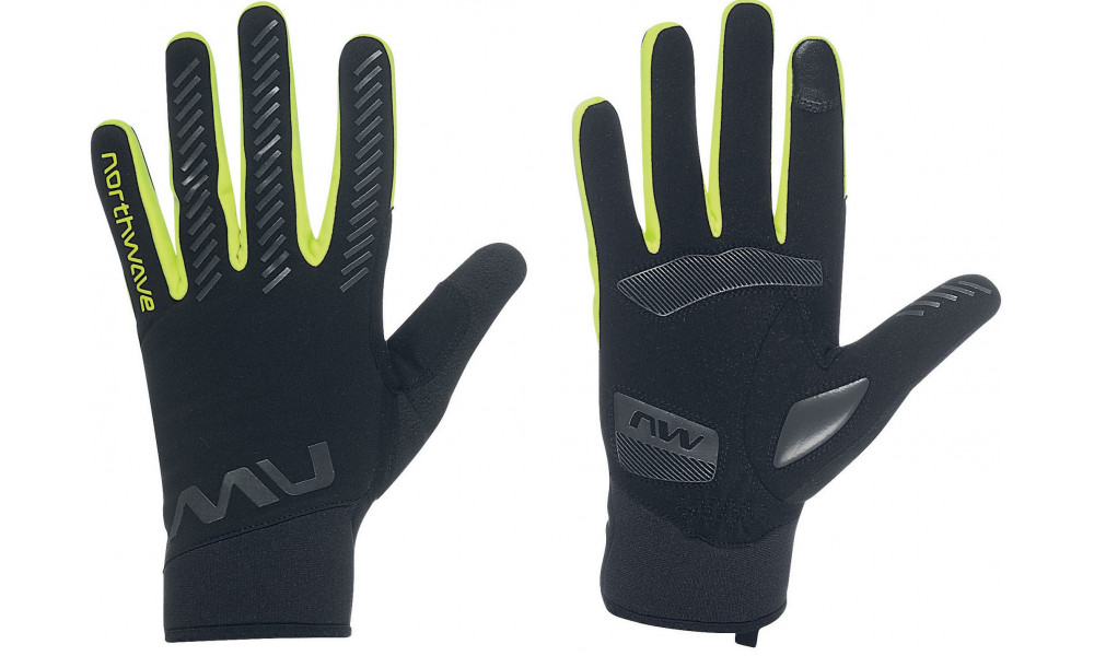 Käsineet Northwave Active Gel black-yellow fluo 