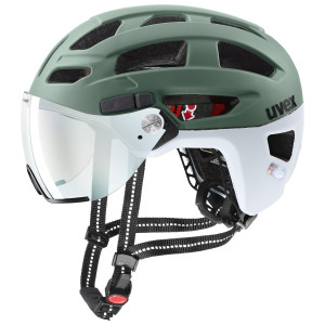 Kypärä Uvex finale visor V moss green-cloud matt