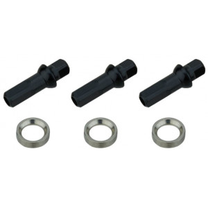 Pinnat NEWMEN Race black steel J-bend 264mm with nipples (3 kpl.)