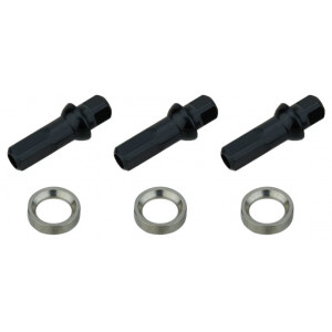 Pinnat NEWMEN Race black steel J-bend 266mm with nipples (3 kpl.)