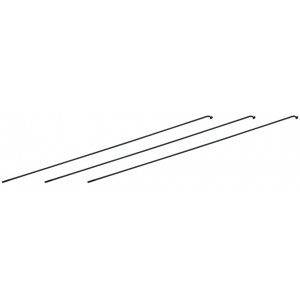 Pinnat NEWMEN Race black steel J-bend 280mm with nipples (3 kpl.)