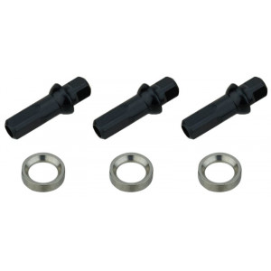 Pinnat NEWMEN Race black steel J-bend 282mm with nipples (3 kpl.)