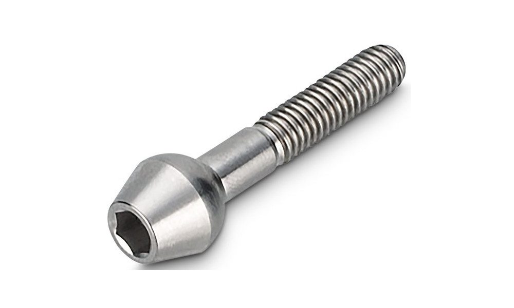 Satulatolpan pultti NEWMEN Hex Titanium M6x30 TL10.5 - 1
