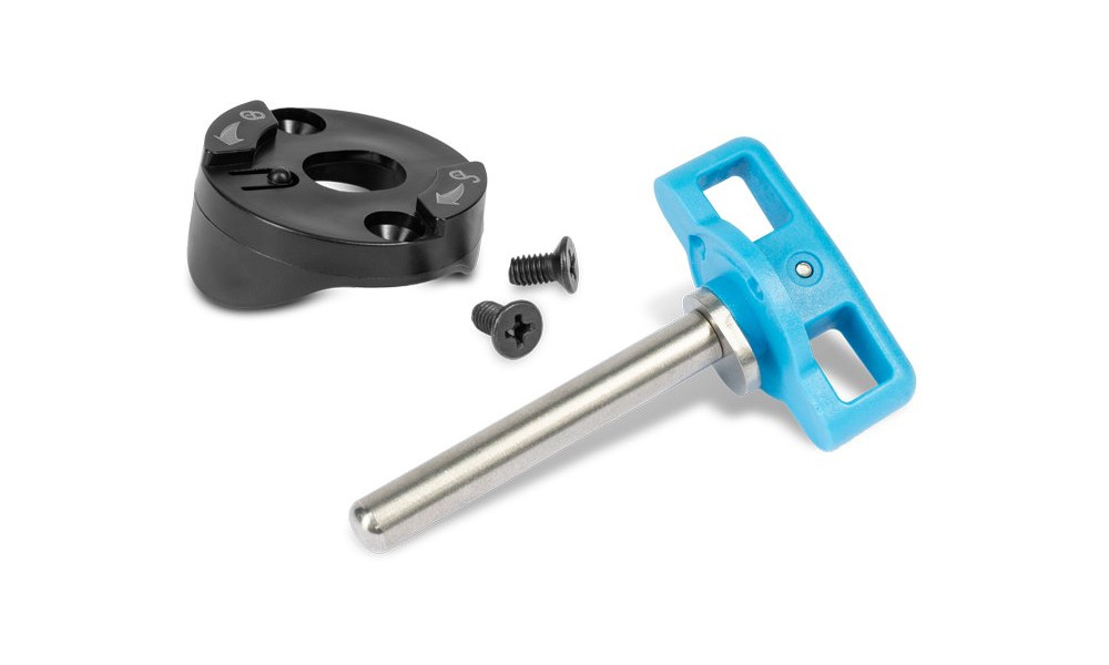 Fixing elements Cube pin with plate for trailer Double 