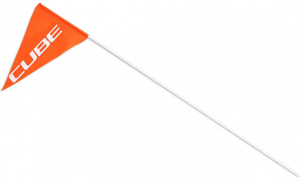 Safety flag Cube for trailer Double CMPT orange 
