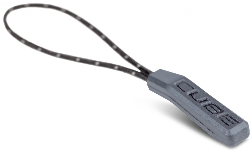 Zipper puller Cube Large grey 