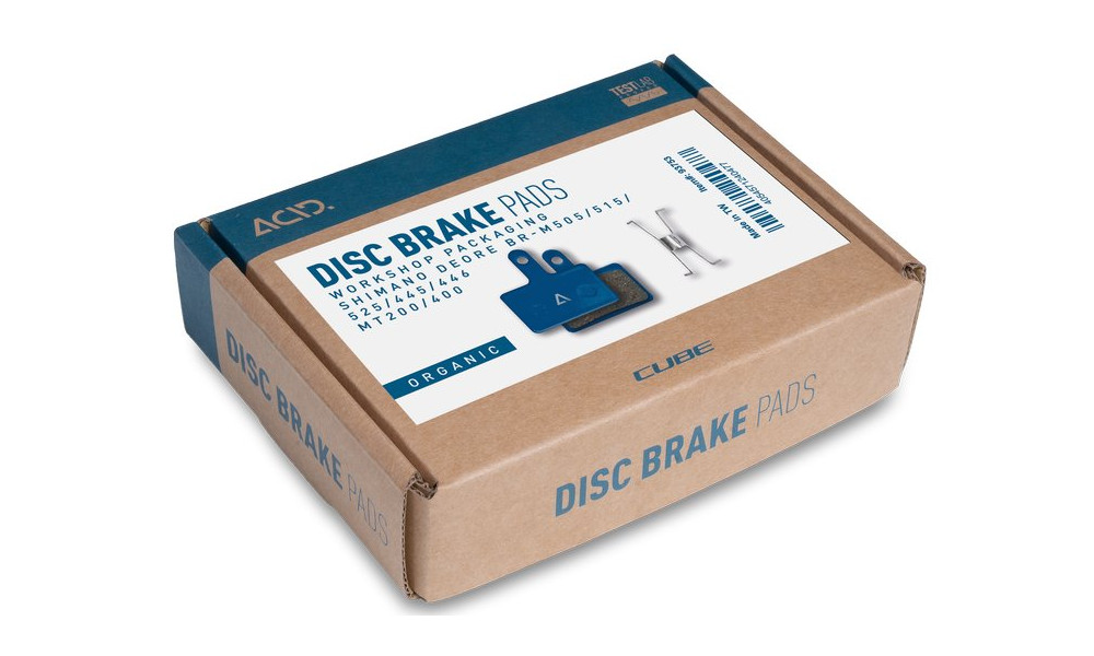 Levyjarrupalat ACID Shimano Deore BR-M505/515/525/445/446 MT200/400 Workshop (25 kpl.) 