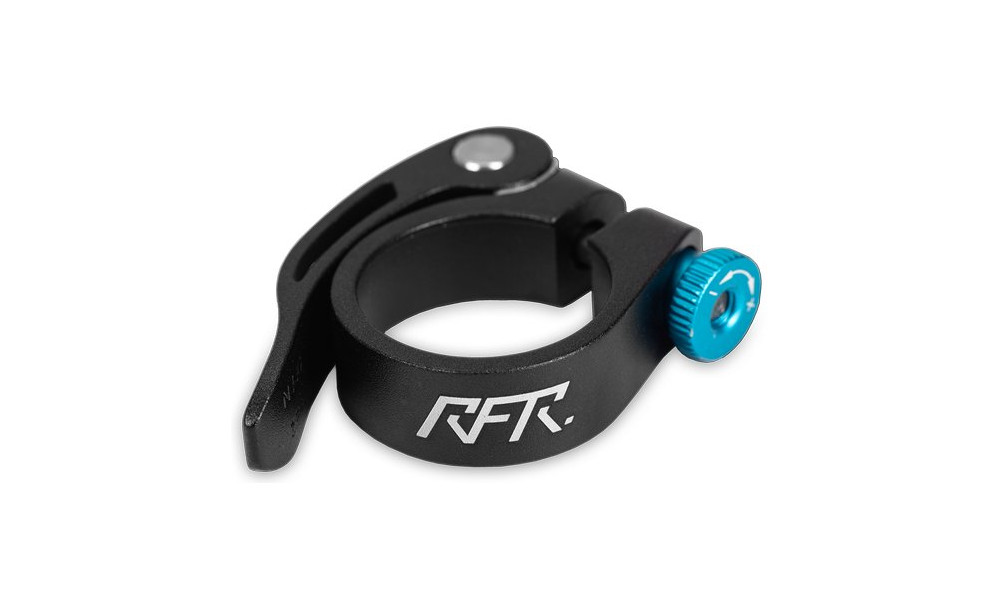 Satulatolpan kiristin RFR with Quick Release Alu 34.9mm black'n'blue 