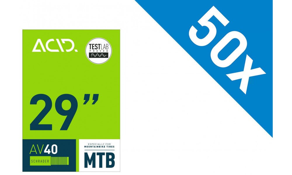 Sisäkumi 29" ACID MTB AV 40mm 50/62-622 Workshop (50 pcs.) 