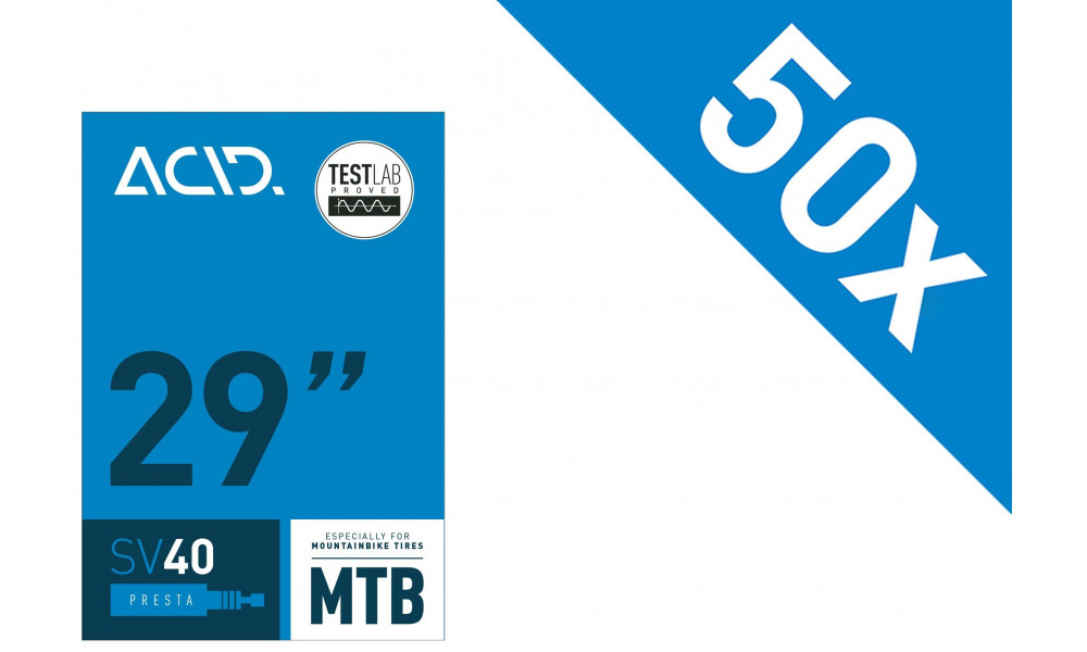 Sisäkumi 29" ACID MTB SV 40mm 50/62-622 Workshop (50 pcs.) 