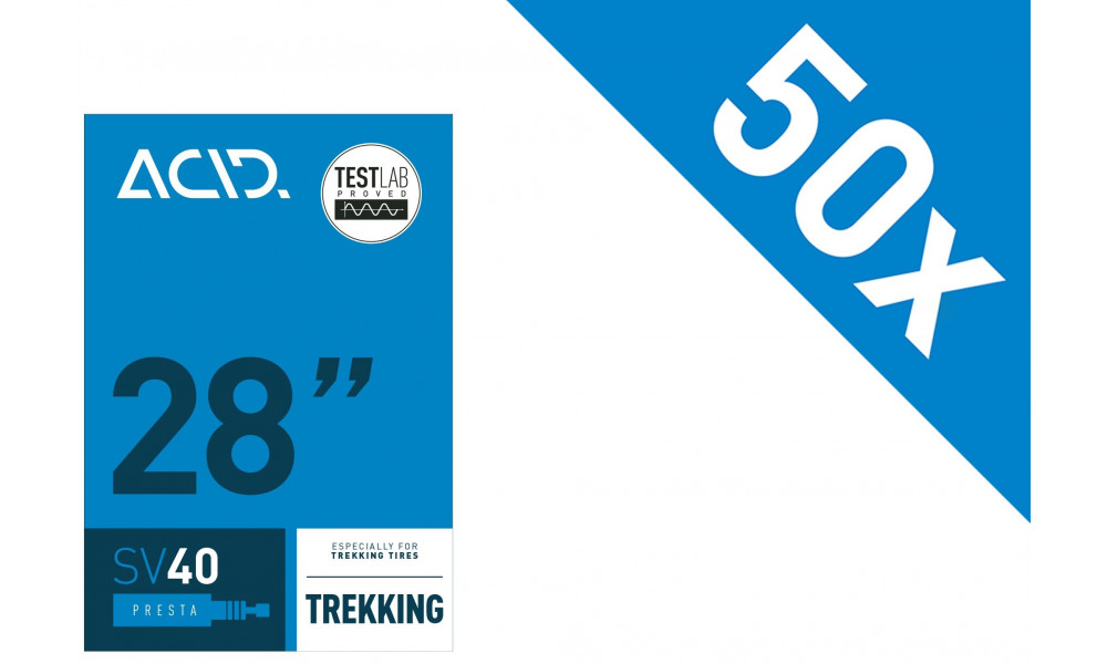 Sisäkumi 28" ACID Trekking SV 40mm 28-622/38-630 Workshop (50 pcs.) 