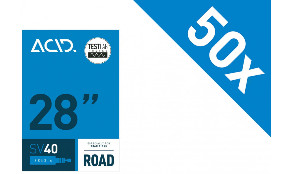 Sisäkumi 28" ACID Road SV 40mm 18-622/23-630 Workshop (50 pcs.) 