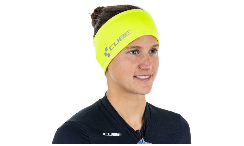 Headband Cube Race Be Warm Functional neon yellow - 2
