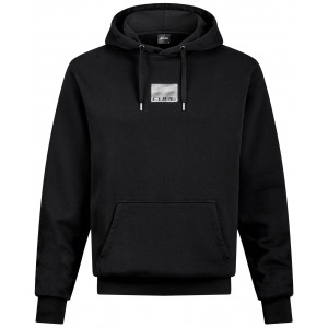 Hoodie Cube Organic Grid black