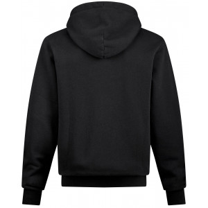 Hoodie Cube Organic Grid black