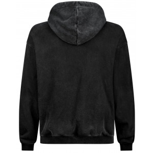 Hoodie Cube Organic Script GTY Fit washed grey