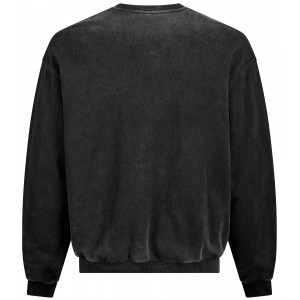 Sweater Cube Organic Script GTY Fit washed grey