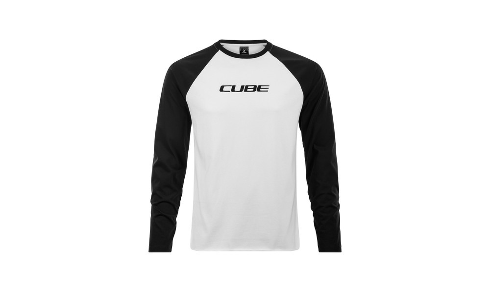 Jersey Cube Organic Longsleeve black'n'white - 1