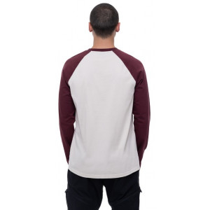 Jersey Cube Organic Longsleeve red'n'beige