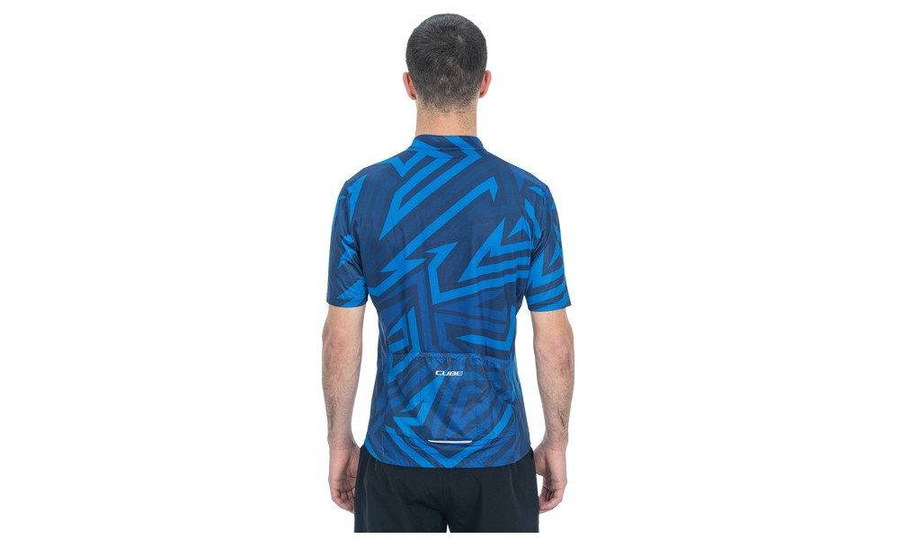 Cycling jersey Cube ATX Full Zip CMPT S/S blue - 4