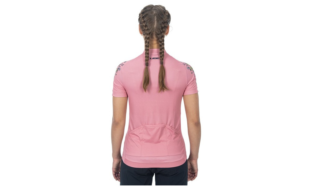 Cycling jersey Cube ATX WS Full Zip CMPT S/S coral - 4