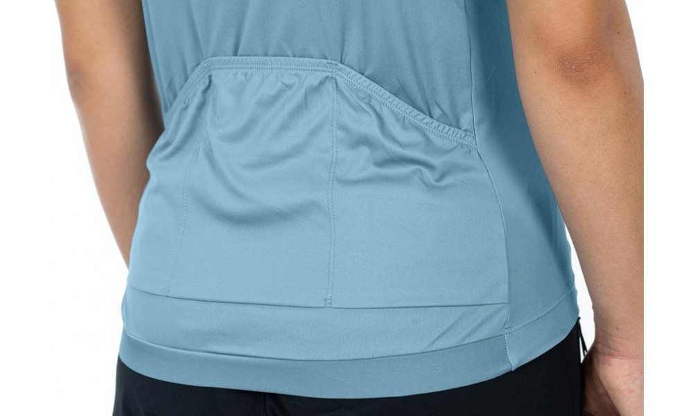 Cycling jersey Cube ATX WS Half Zip CMPT S/S blue - 2