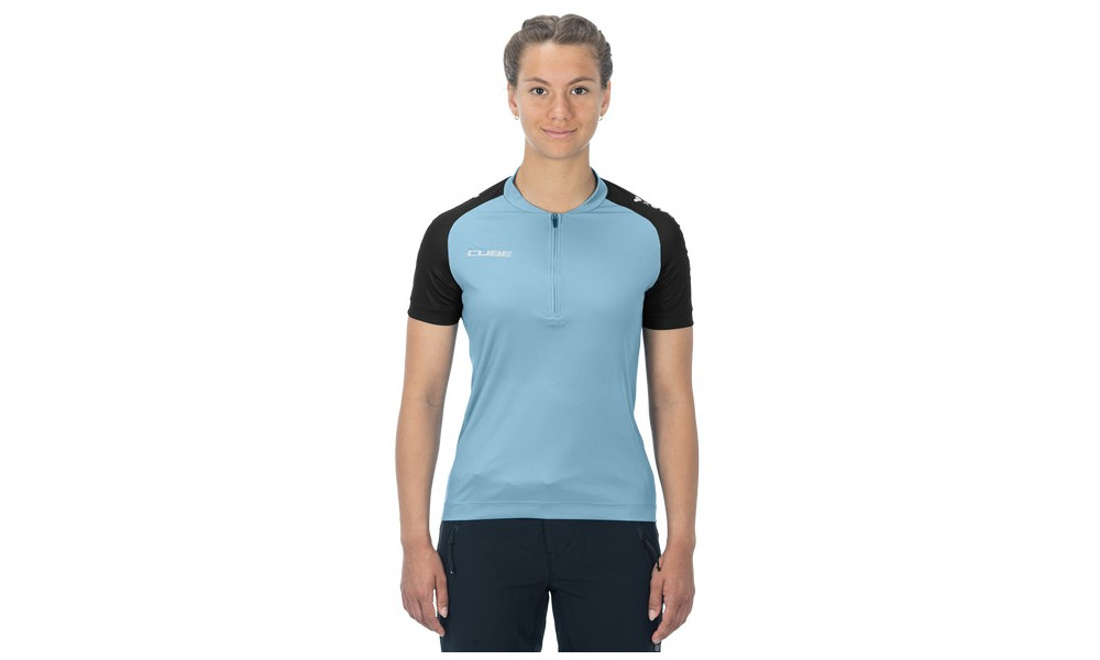 Cycling jersey Cube ATX WS Half Zip CMPT S/S blue - 5
