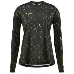 Cycling jersey Cube ATX WS Round Neck L/S black pattern