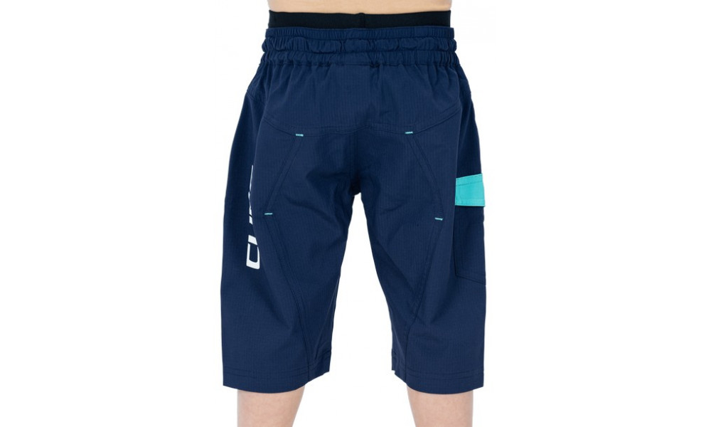 Cycling shorts Cube Teamline Baggy Rookie with liner blue'n'mint - 4