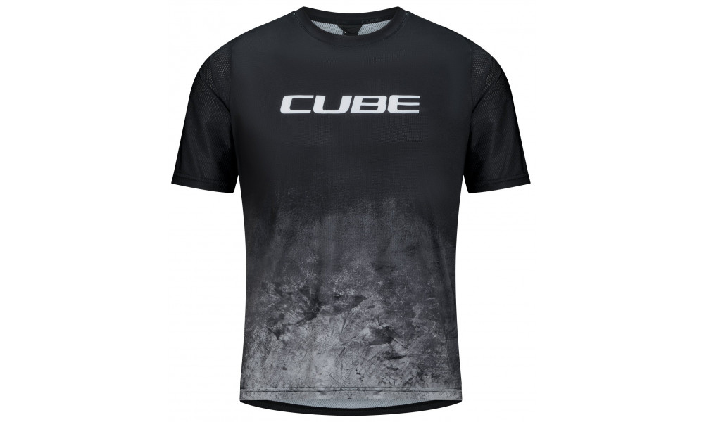 Cycling jersey Cube MTB Moonstone S/S blue'n'black - 1