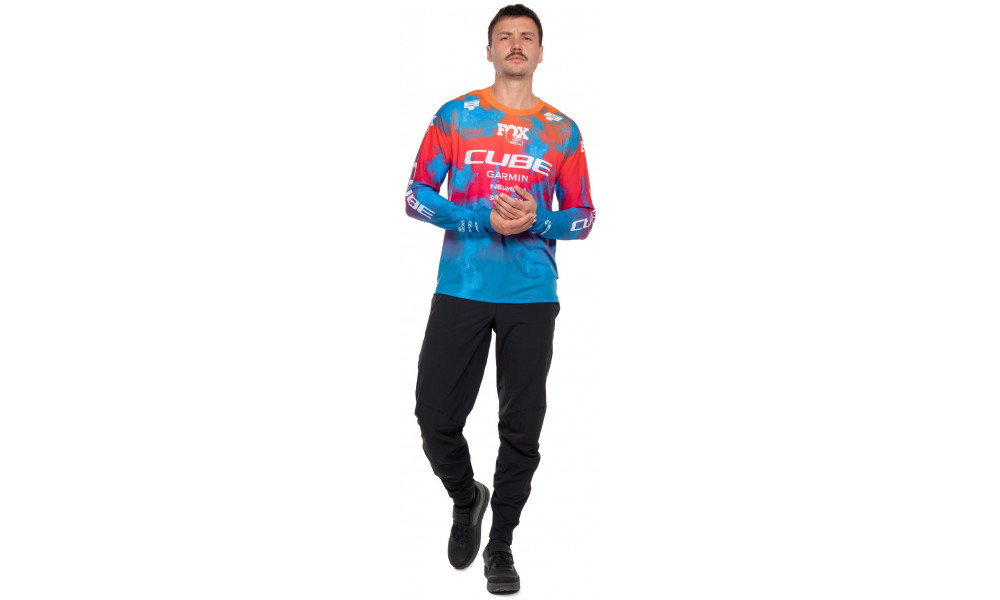 Cycling jersey Cube MTB X Actionteam L/S blue'n'green - 3