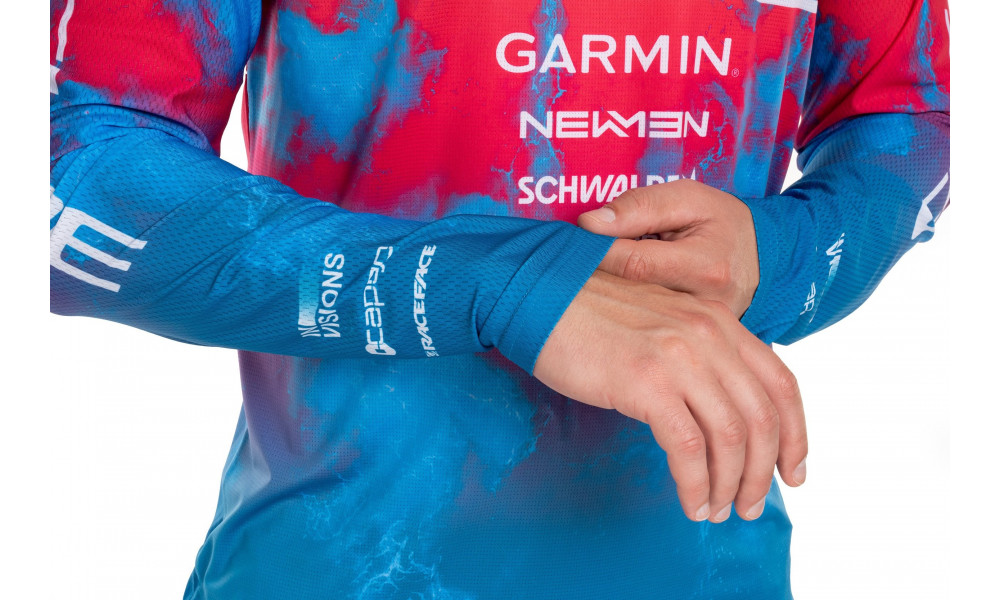 Cycling jersey Cube MTB X Actionteam L/S blue'n'green - 5