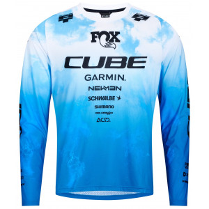 Cycling jersey Cube MTB X Actionteam L/S black'n'white