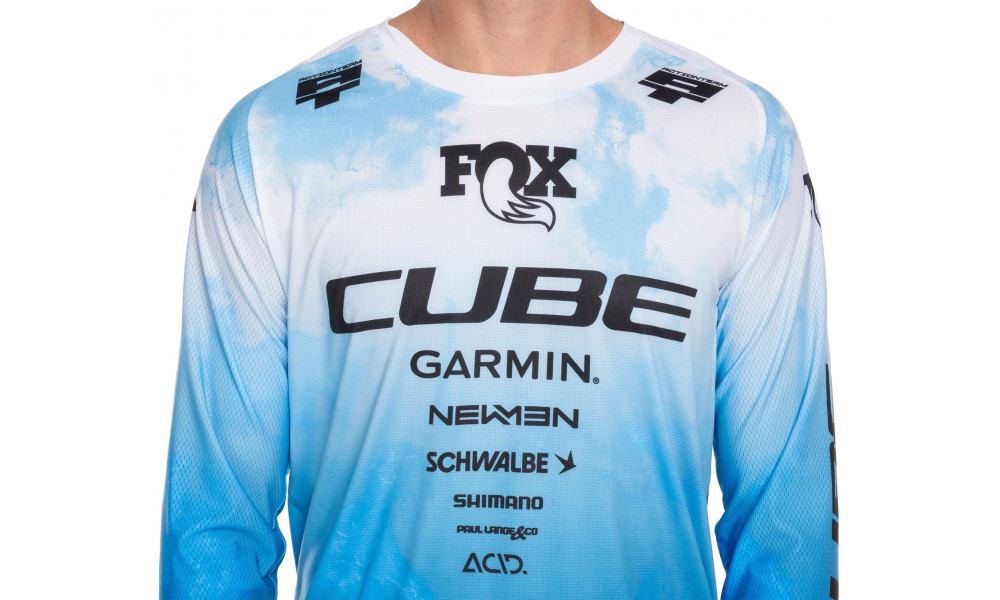 Cycling jersey Cube MTB X Actionteam L/S black'n'white - 7