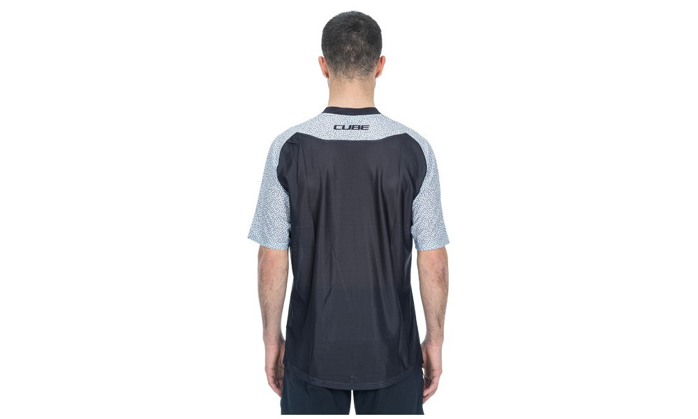 Cycling jersey Cube Vertex Round Neck S/S black - 4