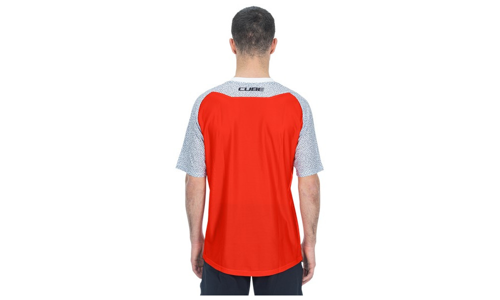 Cycling jersey Cube Vertex Round Neck S/S orange - 4