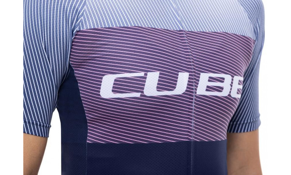 Cycling jersey Cube Teamline WS CMPT S/S blue'n'violet - 4